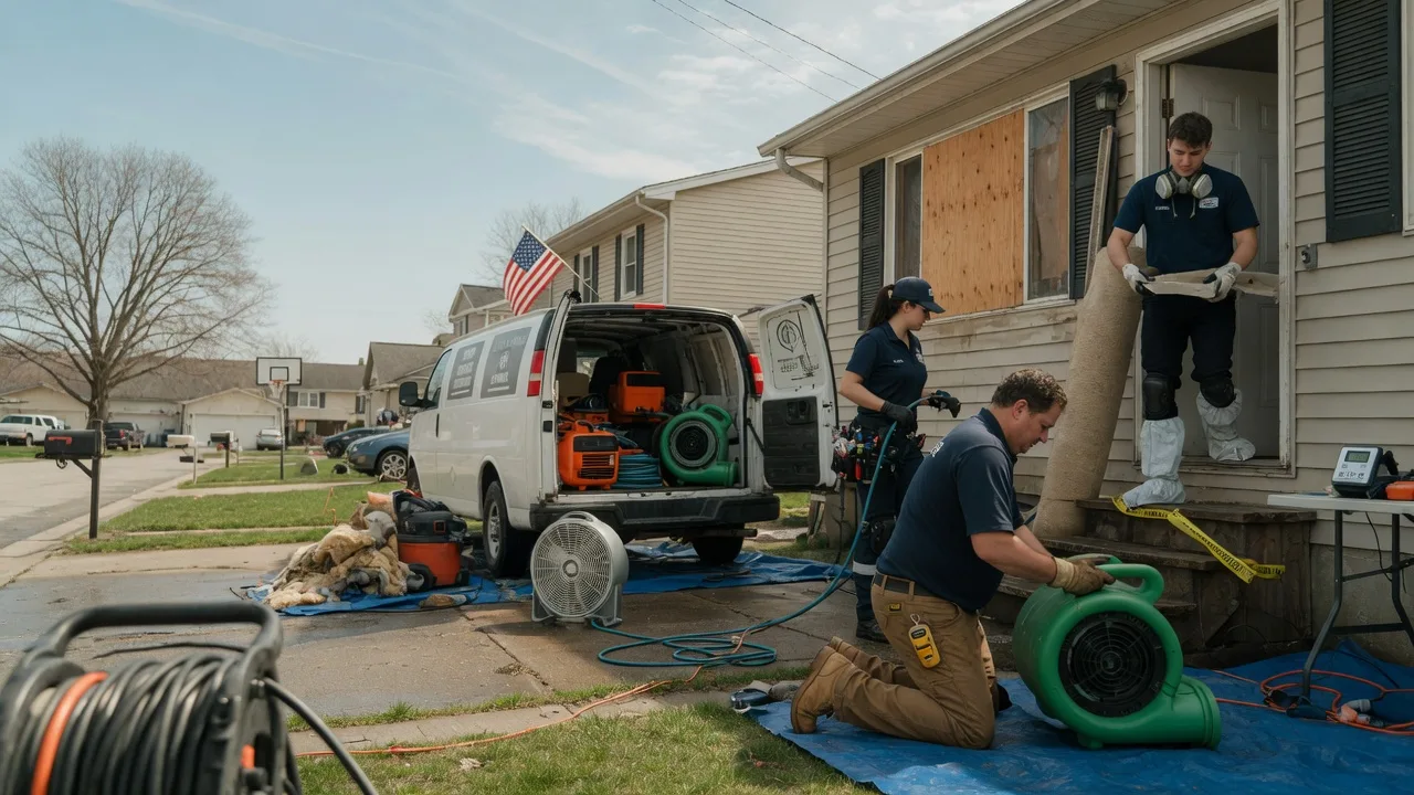 Water Damage Restoration in Veedersburg, IN near me